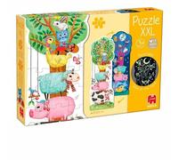 Goula - Puzzle XXL Farm Day & Night - Puzzle XXL pour enfants - dès 3 ans