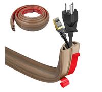 Goulotte autocollante - 3 cm x 300 cm - En PVC flexible - Plat - Protection de câble pour tous les câbles d'alimentation - Pour la maison, les bureaux, les hôtels, les entrepôts, etc. - Coupe facile