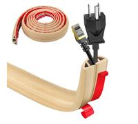 Goulotte autocollante - 3 cm x 5 m - En PVC flexible - Plat - Protection de câble pour tous les câbles d'alimentation - Pour la maison, les bureaux, les hôtels, les entrepôts, etc. - Coupe facile
