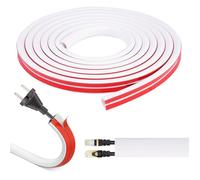 Goulotte cache câble auto-adhésive - DOK - 3 mètres - Blanche - PVC haute qualité - Semi-circulaire
