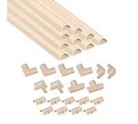 Goulotte - D-Line - 3015M-400 - Cache-câble semi-circulaire - Installation facile - Accessoires inclus