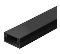 Goulotte de 100 Cm, Goulotte Passe Cable, Cache Cable TV Mural, Système de Gestion des Câbles Autocollant pour Bureaux, Salles de Sport, Expositions(Black,3.9 * 1.9cm/1.5 * 0.7in)