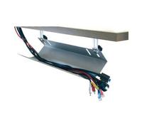 Goulotte de câblage l.460xP185xH100mm argent adapté à bureau Quantité:1