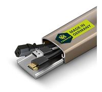 Goulotte de câble en Aluminium Berlin 30/50/75/100 cm Blanc/Noir/brossé/Bronze Clair (30 cm, Bronze Clair anodisé)