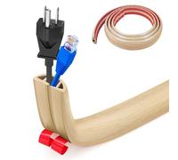 Goulotte de câble flexible petite, autocollante pour sol, pont de câble, 1 m x 3 cm de couverture de câble flexible, protection de câble, gaine de câble facile à couper, montage pour tous les câbles