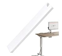 Goulotte de câble magnétique en aluminium de 35 cm pour pieds de table - Gestion des câbles - Pour clavier, ordinateur, bureau, table, bibliothèque, plan de travail et livres