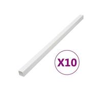 vidaXL Goulotte de câble Protège-câble PVC 100x60 mm 10 m