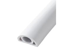 Goulotte de câbles Auto-adhésive, Conduit for Mur, Coin Bureau, TV, lot 2, Couleurs et Tailles Multiples(White,2#)