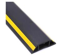 Goulotte de câbles autocollante, Cache-Fils for la Maison et Le Bureau, 1 m, 1 pièce(Black Yellow)