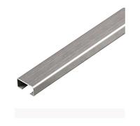 Goulotte de câbles carrée en Acier Inoxydable, Protection Anti-Choc for la Gestion des câbles, for la Maison, Le Bureau, l'entrepôt, 1 m, 1 pièce(Matte Silver,60mmx30mm)