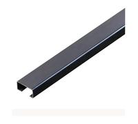 Goulotte de câbles carrée en Acier Inoxydable, Protection Anti-Choc for la Gestion des câbles, for la Maison, Le Bureau, l'entrepôt, 1 m, 1 pièce(Black Titanium Gold,60mmx30mm)