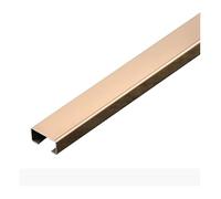 Goulotte de câbles carrée en Acier Inoxydable, Protection Anti-Choc for la Gestion des câbles, for la Maison, Le Bureau, l'entrepôt, 1 m, 1 pièce(Rose Gold,50mmx25mm)