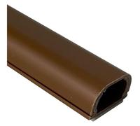 Goulotte de câbles carrée encastrée, Cache-Fil Autocollant for Utilisation sous Le Bureau, 1 m, 1 pièce(Brown)
