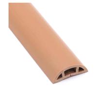 Goulotte de câbles Demi-Ronde à Peindre, Cache-Fil Autocollant for Bureau, Salon, Salle de réunion, 1 m, 1 pièce(Light Brown)
