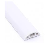 Goulotte de câbles Demi-Ronde à Peindre, Cache-Fil Autocollant for Bureau, Salon, Salle de réunion, 1 m, 1 pièce(White)