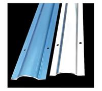 Goulotte de câbles en Acier Inoxydable, Cache-câble argenté for Bureau, Plafond, Angle, Sol, Mur, 1 m, 1 pièce(4.6cm/1.8in 4 Cable)