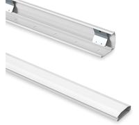 Goulotte De Câbles En Aluminium Avec 1X 40Cm De Ruban Adhésif 3M En Accessoire, 0,50M, Blanc[HDM5234307]