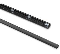 Goulotte De Câbles En Aluminium Avec 3X 30Cm De Ruban Adhésif 3M En Accessoire, 1,00M, Noir[HDM5234308]