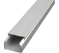 Goulotte de câbles en Aluminium, kit goulottes Ouvertes, Cache-Fils, Gestion des for Le Bureau et la Maison(20 * 20mm)
