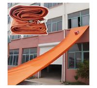 Goulotte de déchargement pliable de 20, 30, 40, 50, 60, 70, 80, 90, 98 pieds, en matériau de bâche orange robuste, 0,1 cm d'épaisseur, pour ateliers d'usine (2 x 10 m)