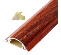 Goulotte de sol pour câbles, Chemin de câbles demi-rond auto-adhésif en alliage d'aluminium, multicolore, plusieurs largeurs, 1m, 3, pieds(Red-NO.3-W-28mm(1-1/10in))