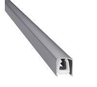 Goulotte design en aluminium fin pour TV, PC, etc. - Argent mat anodisé - Longueur 110 cm - Extra fin - 110 x 1,6 x 1,8 cm - Revêtement en aluminium - Installation facile