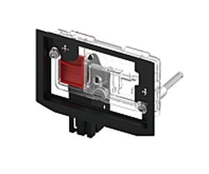 Goulotte d'insertion TECE 9240950 noire, installation frontale, pour tablettes de nettoyage