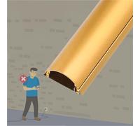 goulotte Electrique 1 2 4 10 Pièces Cache-câbles en Alliage D'aluminium, Longueur 180 150 120 100 80 50 Cm Couvercle De Gestion des Câbles avec Goulotte(A-2 pcs,L W H 80cm x 30mm x 10mm)