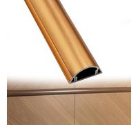 goulotte Electrique 1 2 5 10 Pièces De Goulottes Autocollantes en Alliage D'aluminium, Cache-câbles Métalliques pour Sol D'hôtel/hôpital/Centre Commercial(A- 1 PC,L x Outer Width 180cm x 20mm)