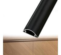 goulotte Electrique 1 2 5 10 Pièces De Goulottes Autocollantes en Alliage D'aluminium, Cache-câbles Métalliques pour Sol D'hôtel/hôpital/Centre Commercial(B- 1 PC,L x Outer Width 150cm x 45mm)