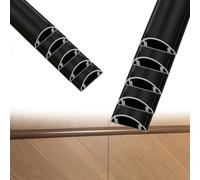 goulotte Electrique 1 2 5 10 Pièces De Goulottes Autocollantes en Alliage D'aluminium, Cache-câbles Métalliques pour Sol D'hôtel/hôpital/Centre Commercial(B- 10 PCS,L x Outer Width 180cm x 45mm)