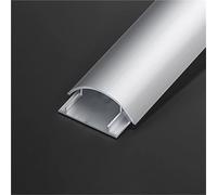 goulotte Electrique 50 80 120 150 180 Cm De Longueur De Protection De Fil/Couvercle De Cordon Demi-Rond, Correcteur Long en Alliage D'aluminium pour Bureau(L W H 180cm x 40mm x 10mm)