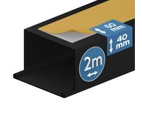 EDO Solutions Goulotte électrique auto-adhésive 60 x 40 mm anthracite foncé 2 m