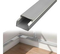 goulotte Electrique Cache-câbles De Sol en Métal De 20, 25, 30, 40, 50 Ou 100 Mm De Largeur, Kit De Gestion De Câbles en Acier Inoxydable, Protecteur De Câbles(1 PC,L W H 100CM x 2.5CM x 1.5CM)