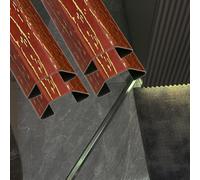 goulotte Electrique Cache-câbles Décoratifs en Métal avec Veinage Bois, 10 Pièces, pour École, Usine, Allée(C- 4 PCS,L Outer Width 100cm x 60mm)