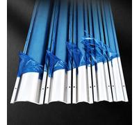 goulotte Electrique Correcteur De Câble, Chemin De Roulement De Protection De Fil/Couvercle De Cordon Métallique Demi-Rond en Acier Inoxydable, Couverture(2pcs,Outer Width x H 53mm x 12mm)