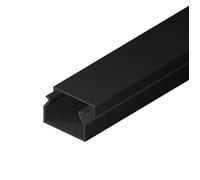 EDO Goulotte de Câble 25x16 mm Cache-Câble Noir 2m