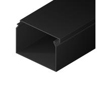 EDO Goulotte de Câble 60x40 mm Cache-Câble Anthracite Foncé 2m - Goulotte PVC avec Couvercle à Clipser - Cache Câble Mural en Saillie - Goulotte Décorative TV, Bureau, Salon