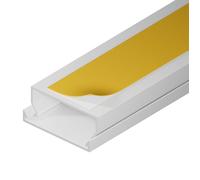 Goulotte électrique - EDO Solutions - EDO777756 - Blanc - 2m - PVC