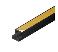 EDO Goulotte de Câble Autocollante 15x10 mm Cache-Câble Anthracite Foncé 2m - Goulotte PVC avec Couvercle à Clipser - Goulotte Mural Autocollante - TV, Bureau, Salon