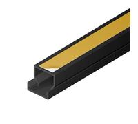 EDO Goulotte de Câble Autocollante 16x16 mm Cache-Câble Anthracite Foncé 2m - Goulotte PVC avec Couvercle à Clipser - Goulotte Mural Autocollante - TV, Bureau, Salon