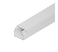 EDO Goulotte de Câble 20x10 mm Cache-Câble Blanc 2m - Goulotte PVC avec Couvercle à Clipser - Cache Câble Mural en Saillie - Goulotte Décorative TV, Bureau, Salon