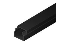 EDO Goulotte de Câble 20x10 mm Cache-Câble Anthracite Foncé 2m - Goulotte PVC avec Couvercle à Clipser - Cache Câble Mural en Saillie - Goulotte Décorative TV, Bureau, Salon