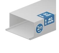 Goulotte électrique Edo Technic 80x40 mm - blanc (2 mètres)