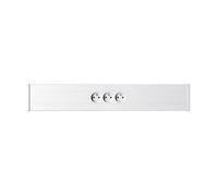 Goulotte électrique - GGK - 65x100mm - 1m - Prééquipé 3PC - 2P+T et 2 embouts blancs