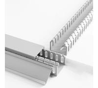 goulotte Electrique Goulotte À Fente Ouverte en PVC De Largeur 25, 30, 40, 50, 60, 80 Et 100 Mm, 10, 12, 14, 16, 18, 20 Ou 30 Pièces, Pouvant Être Peinte(20 pcs,W H 30mm x 30mm)