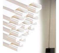 goulotte Electrique Goulotte Carrée (4, 5, 10 Ou 20 Pièces), Cache-câbles Et Protection De Câbles Au Sol pour Hôtels, Hôpitaux Et Centres Commerciaux(D- 20 PC,L W H 100cm x 20mm x 15mm)