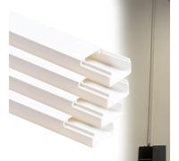 goulotte Electrique Goulotte Carrée (4, 5, 10 Ou 20 Pièces), Cache-câbles Et Protection De Câbles Au Sol pour Hôtels, Hôpitaux Et Centres Commerciaux(D- 4 PC,L W H 100cm x 16mm x 10mm)