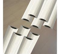 goulotte Electrique Goulotte De Câbles en PVC Imitation Bois De 22 À 30 Mm De Largeur, Cache-câbles (1, 2, 5 Ou 10 Pièces) pour La Gestion des Câbles en(E - 10 PCS,L x Outer Width 50cm x 30mm)