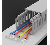 goulotte Electrique Goulotte De Gestion des Câbles À Fente Ouverte avec Couvercle, Cache-câbles Réseau en PVC pour Ordinateur sous Bureau, Kit De Goulotte pour(10 PCS,W X H 80mm X 50mm)